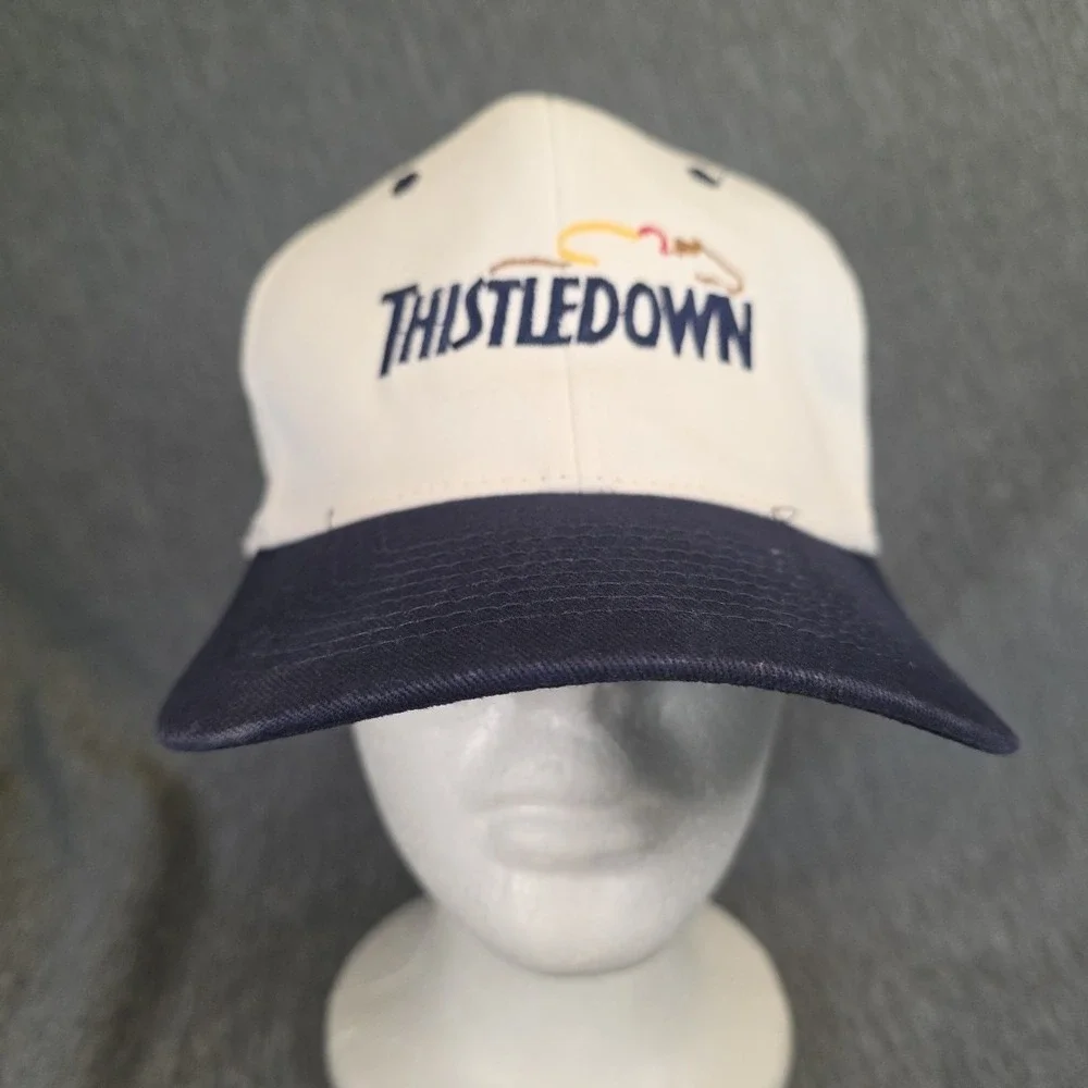 Thistledown Race Track/Racino Horse Racing Hat White 2001‎ Cleveland 99.5 Y2K
